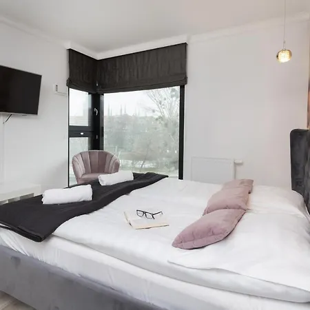 Winter's On The Motlawa River By Renters Appartement Gdańsk